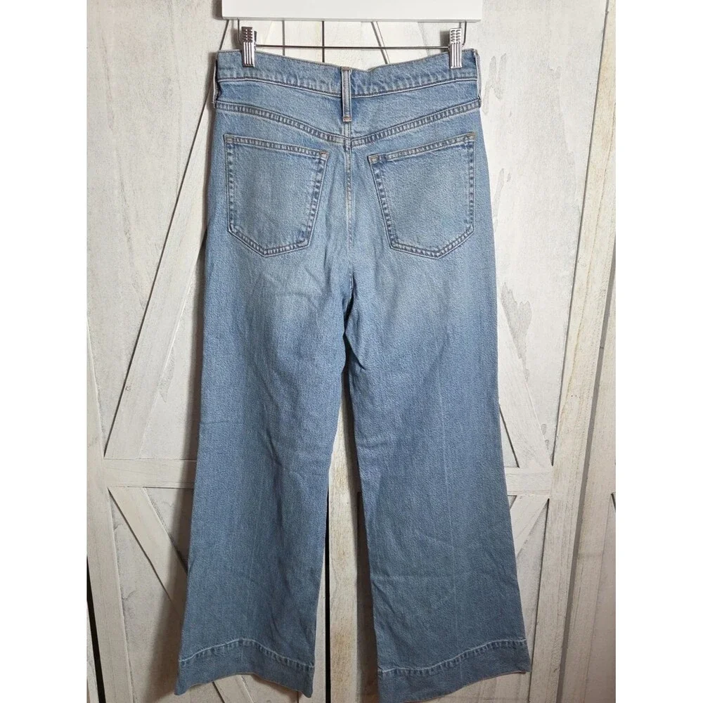 J. Crew Wide Leg Trousers Jeans Size 27